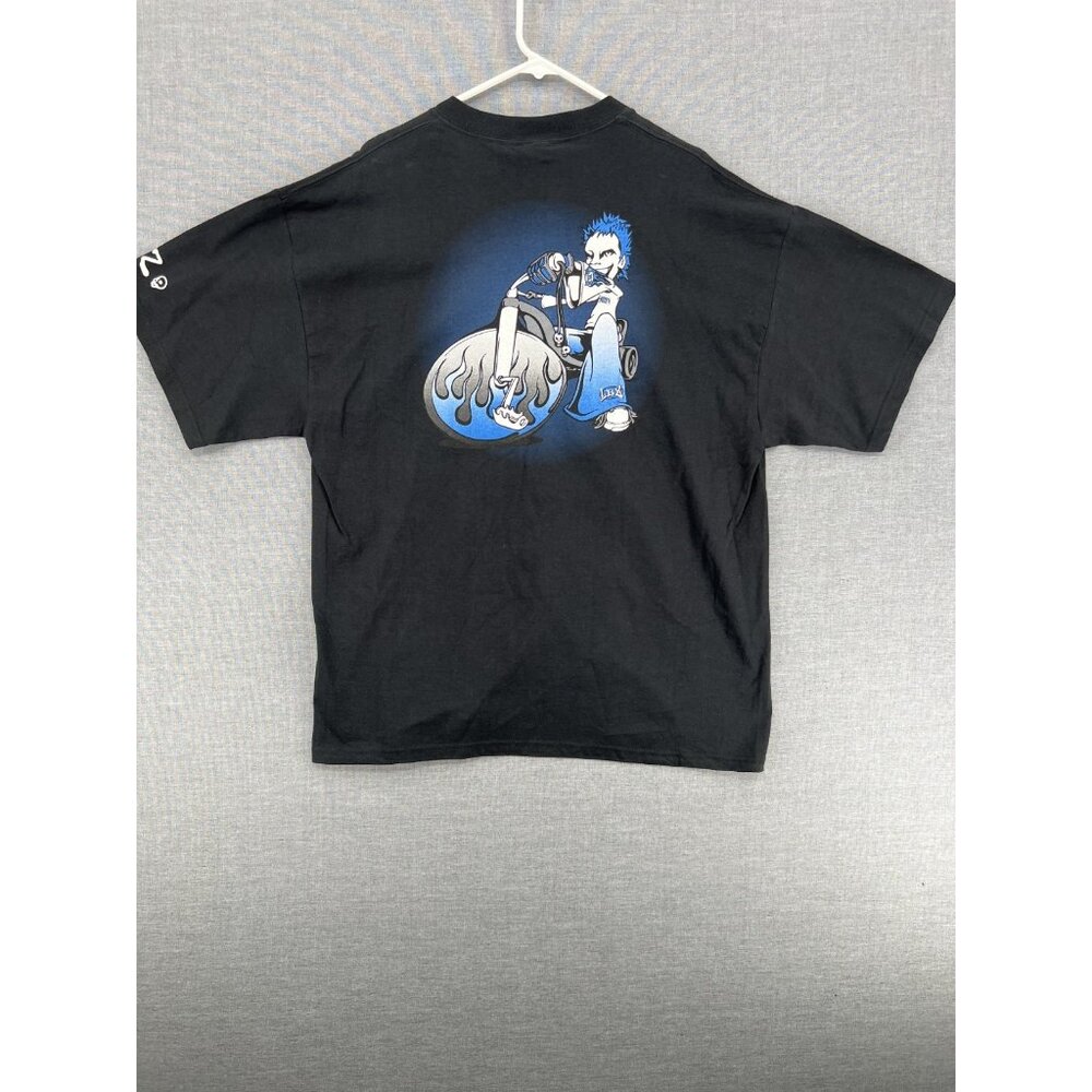 Vtg 90s LBZ T-Shirt Mens XL Punk Rider Motocross BMX Flames Tee Y2K USA Made NWT